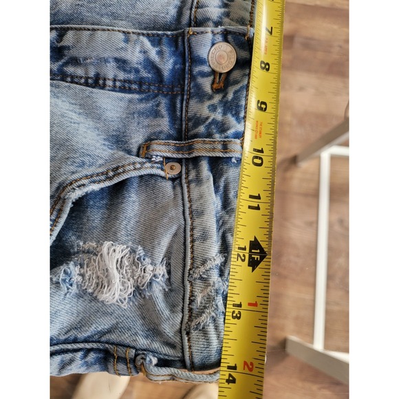 Anthropologie Pilcro The Vintage Straight Jeans, Ruffle Distressing, Sz 28 BOHO - Picture 7 of 10